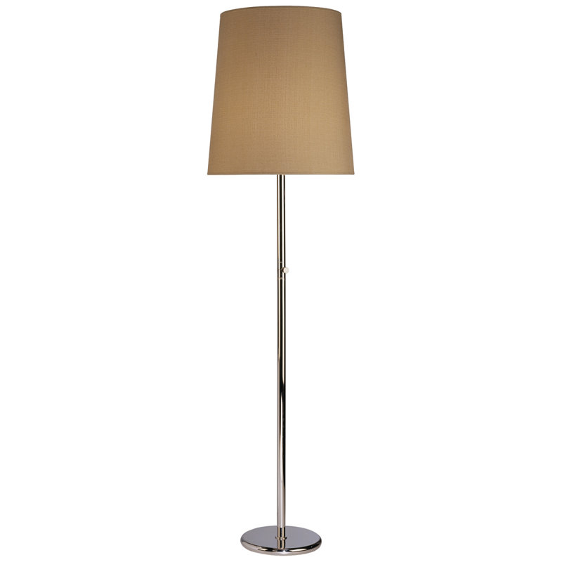 Buster Floor Lamp, Polished Nickel, Fondine