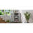 Grey Bathroom Cabinet Triangle Corner Storage Cabinet With Adjustable Shelf Modern Style Mdf Board-2395965
