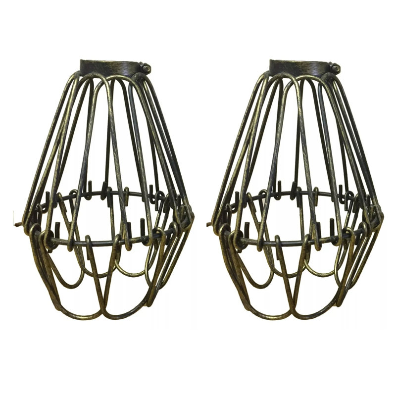 Annjelica 10cm H Metal Empire Lamp Shade, Brushed Brass