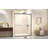 Tempered Glass With Explosion Proof Film, Aluminum Frame Double Sliding Shower Door, "1/4 (6 Mm), Stainless Steel Handle-115606824