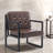 Multi-color PU Leather Upholstered Office Chair with Stylish Armchair and Metal Legs, Suitable For Living Room, Bedroom, Reception Area and Waiting room-1581777797