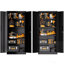 Armoire de bureau verrouillable avec portes et 4 tablettes