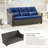Keaisha 5 Person Outdoor Conversation Furniture Set Seating Group With Coffee Table And Cushions-624864201-624864206