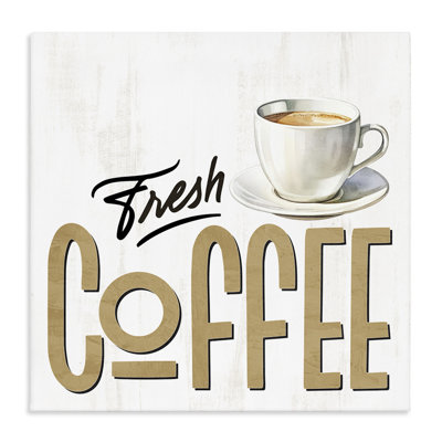 Fresh Hot Coffee Canvas, design by Kim Allen