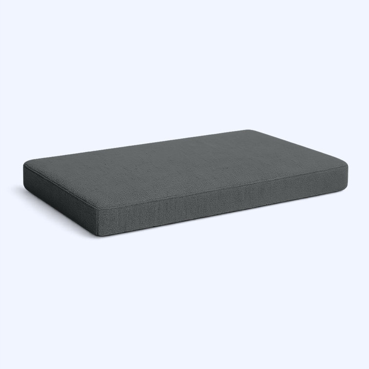 4''H Custom Size Bench Cushion For Indoor/Outdoor with Premium 75D High-Resilience Foam-Without Non-slip bottom