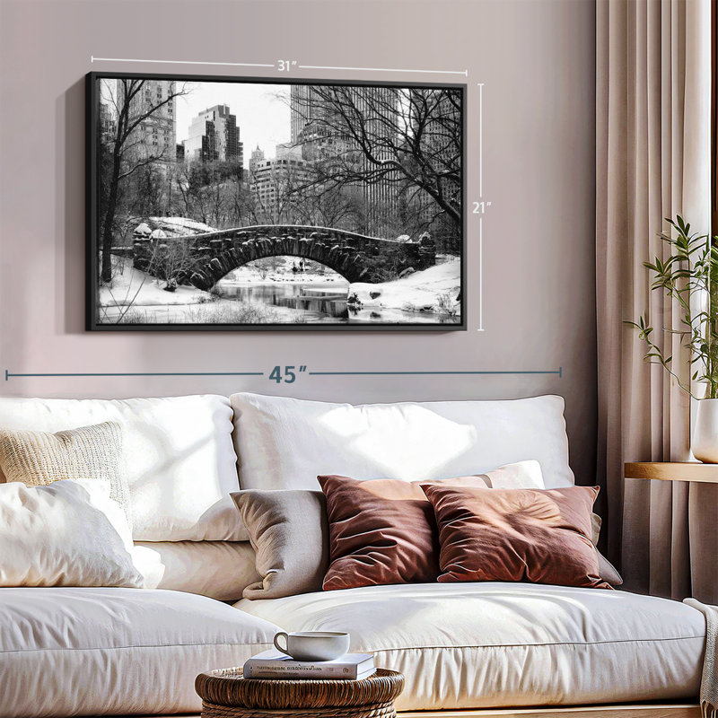 " Central Park BW Wall Art ", 21" H x 31" W