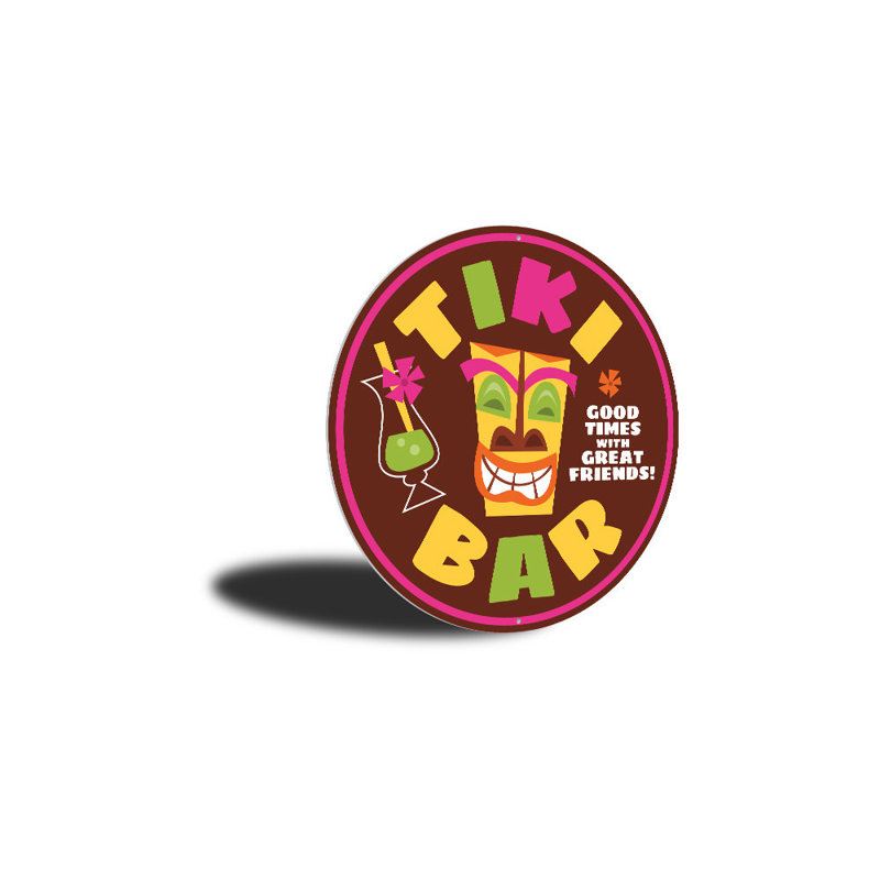Plaque en aluminium Beach Good Times, H 12 po x l 12 po x P 0,04 po