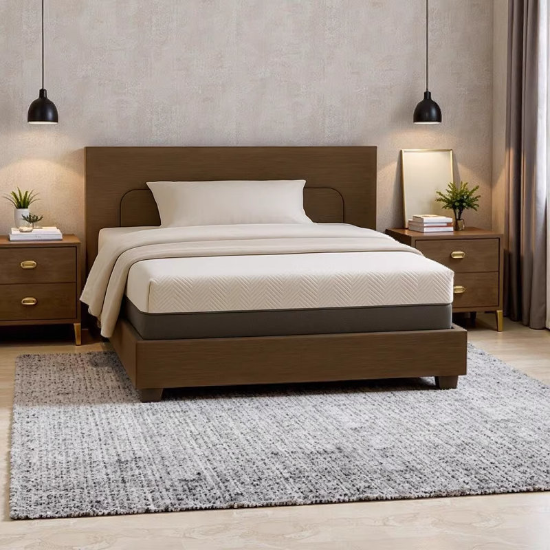Omne Fria 8 Inch King Firm Gel Memory Foam Mattress with Phase Change Cooling Cover - CertiPUR-US Certified, King