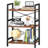 The Bookshelf Small Book Shelf, Solid Industrial Shelf Bookcase, Short Book Case for Bedroom-106806366-106806365