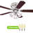 42" Rosenblatt 5 - Blade Standard Ceiling Fan with Pull Chain and Light Kit Included-1697936800