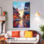«Vibrant Bourbon Street», ensemble de 3 reproductions sur toile par Neo Mécanica-482622279