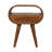 Chestnut Circular Open Bedside, 1-Drawer