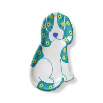 Dog Trinket Dish Multi Ceramic Everyday