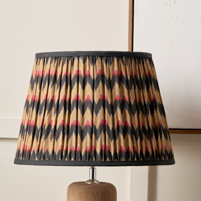 Empire Cotton Lamp Shade ( Uno ) in Black and Brown