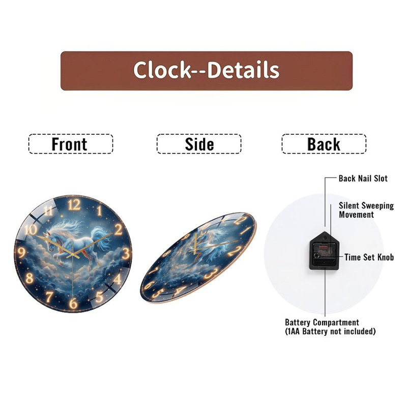 Horloge murale 12 po
