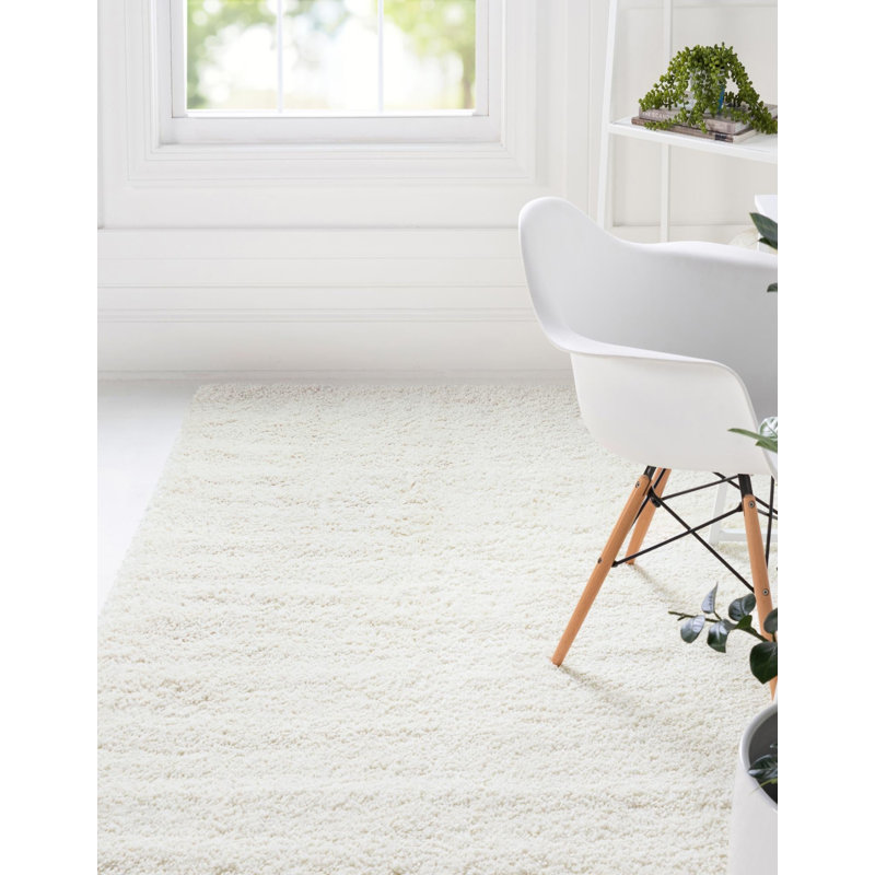 Tapis décoratif, Rectangulaire 8 pi x 10 pi, Ivoire ivoire