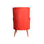 Élégant fauteuil à oreilles en tuile rouge, structure en bois massif, 28,0 x 37,4 x 33,5 pouces | Tissu 100% polyester, 32 coussins en mousse, facile à nettoyer | Parfait pour les salons modernes, les hôtels et les coins de lecture confortables-327156406