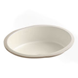 Verticyl Ceramic Oval Undermount Bathroom Sink with Overflow