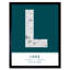Lodz City Map Lodz Teal by Wee Blue Coo - Single Picture Frame Typography