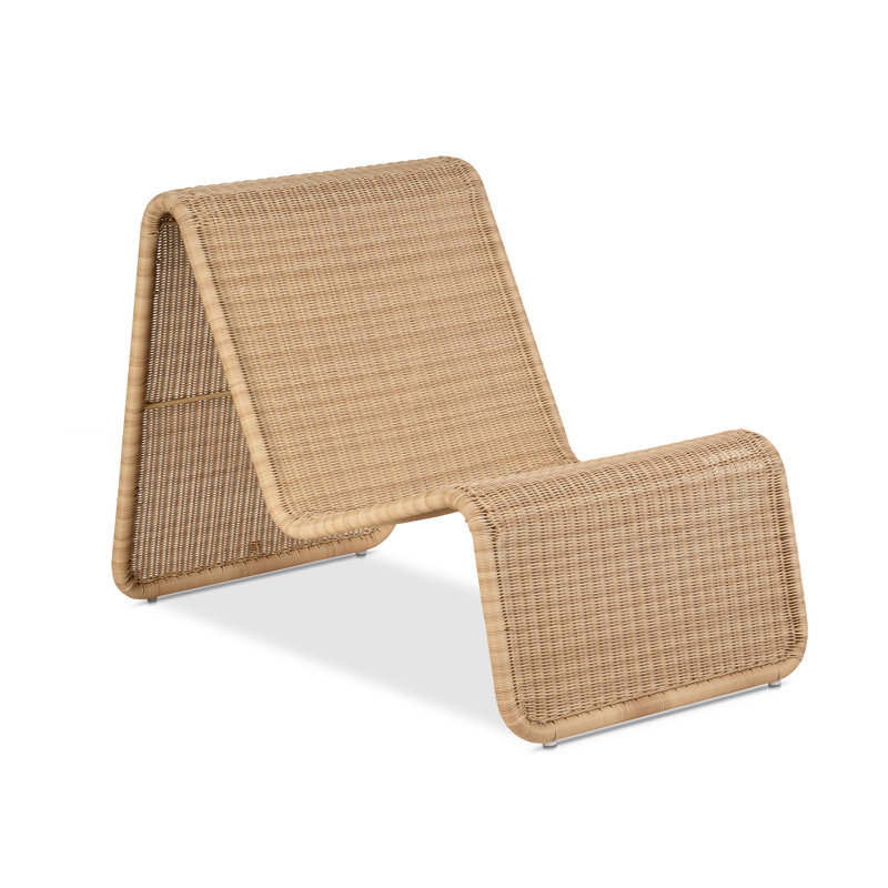 Wave Stackable Lounge Chair, Natural - Set Of 2