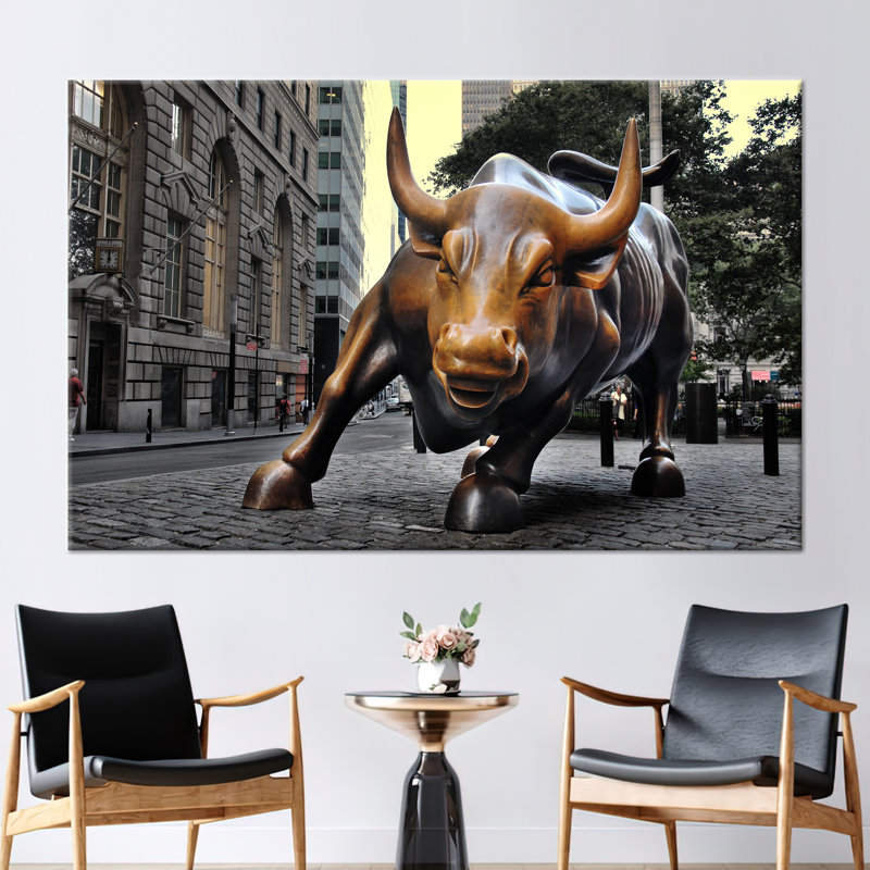 Art mural sur toile Wall Street, Ne s’applique pas, H 31 po x l 43 po, Toile tendue