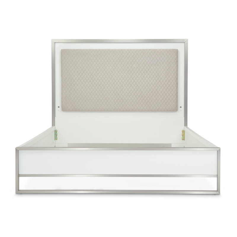 Marquee Panel Bed - Cloud White, Queen