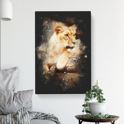 Lioness - Wrapped Canvas