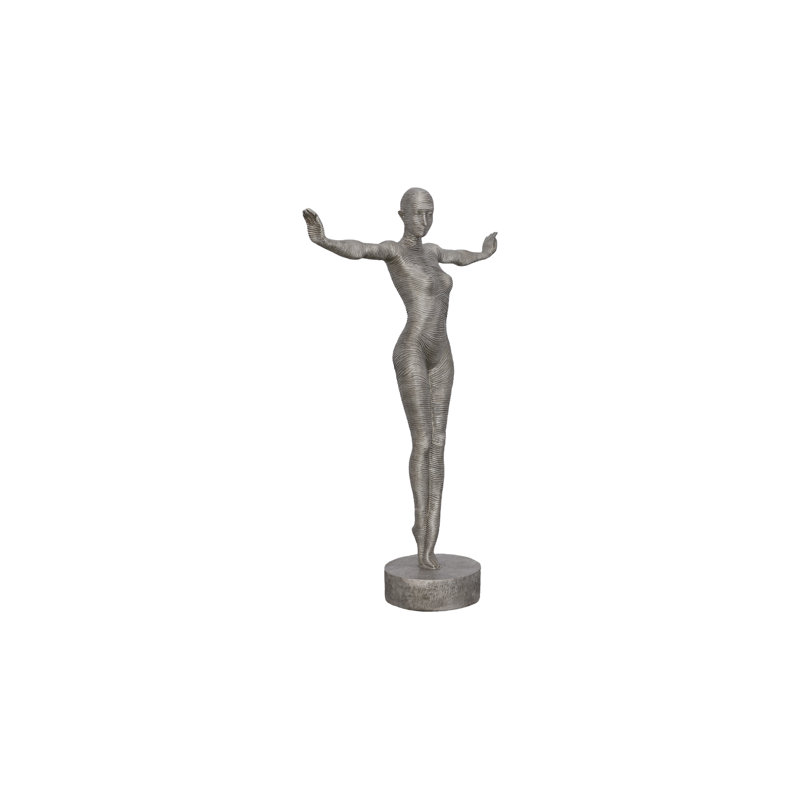 Outstretched Arms Standing Statue, Aluminum