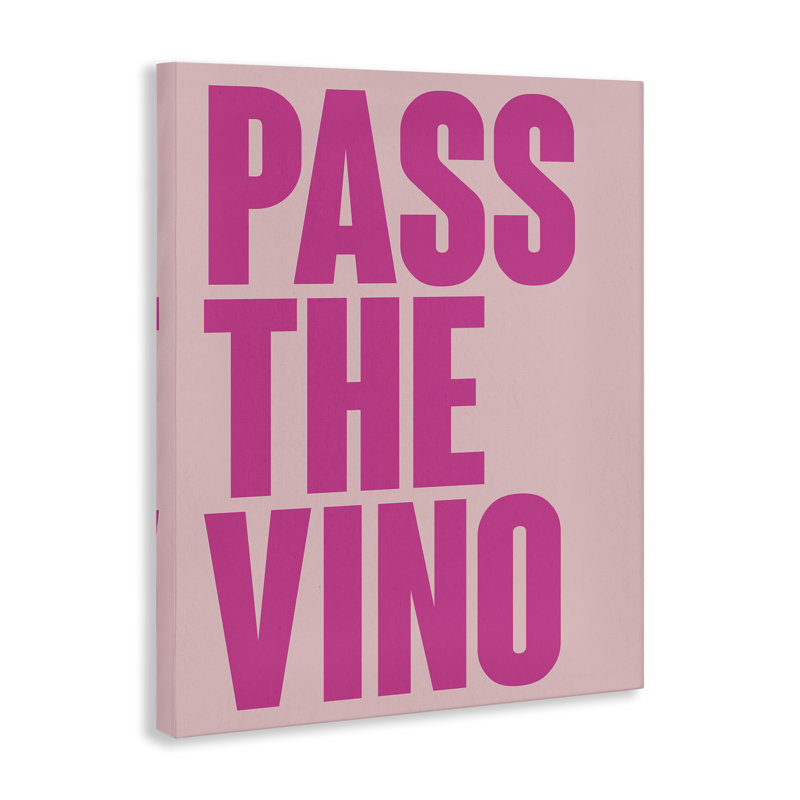«Pass The Vino Pastel», design par House of Lulu, H 30 po x l 24 po