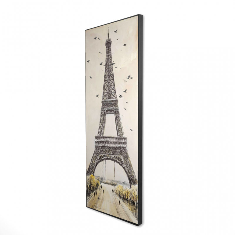 " Eiffel Tower With Flying Birds "