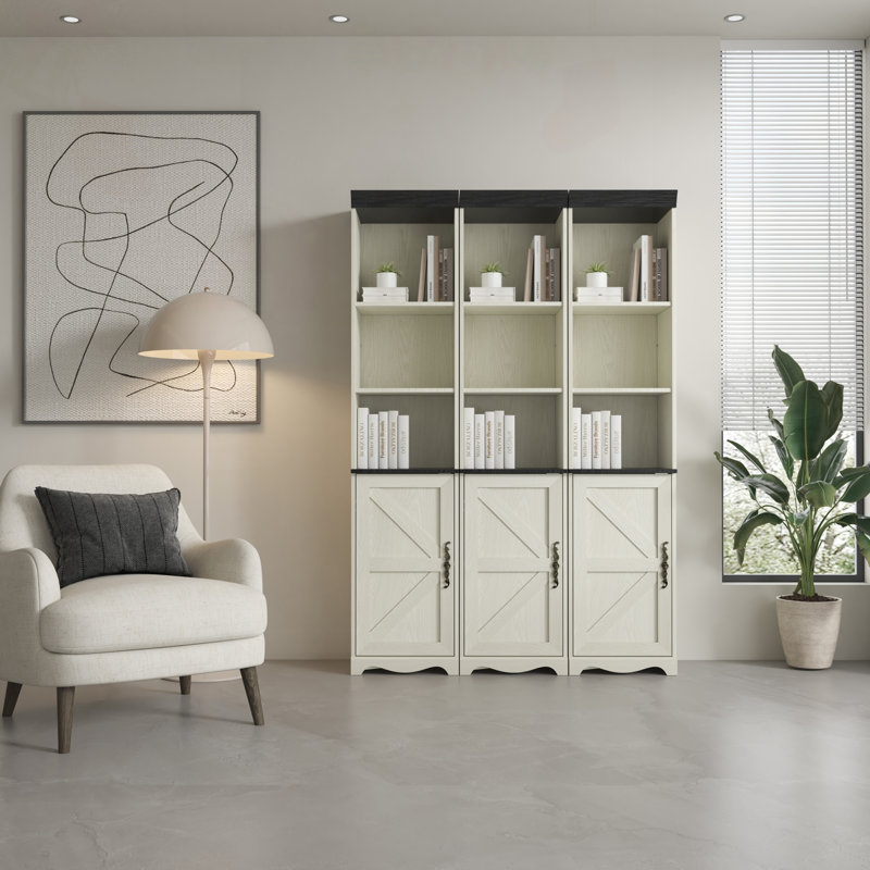 Grande armoire de rangement en bois 70,86 po, White