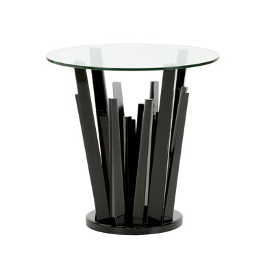 Geode Glass End Table