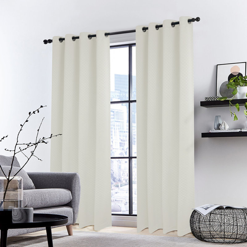 Paire de rideaux isolants Metrol (ensemble de 2), Beige