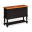 Mobilier de salle à manger en bois massif noir et chêne antique