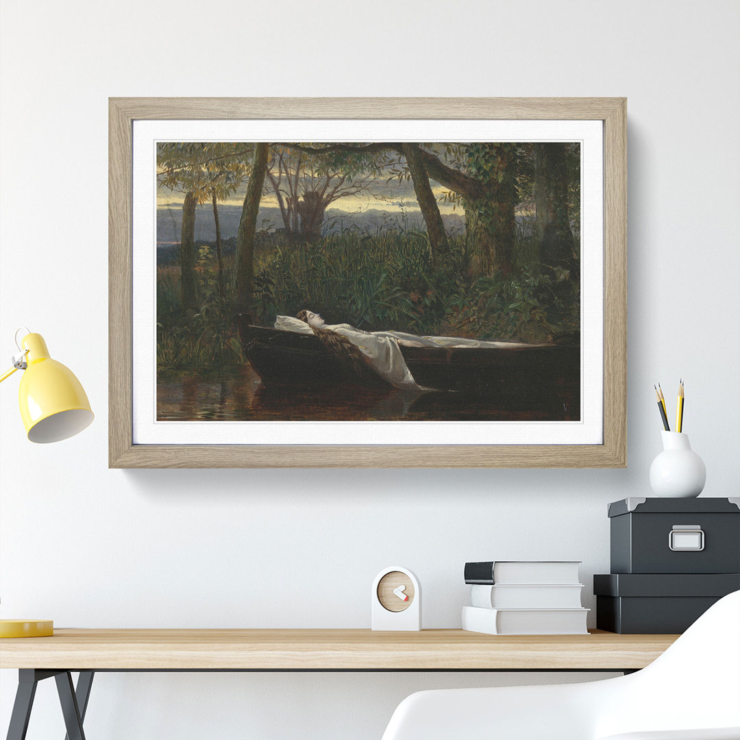 The Lady of Shalott by Walter Crane - Picture Frame Painting