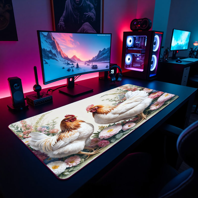 Polyester Desk Pad, 14.4x12.1