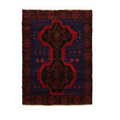 Hand Knotted Wool Southwestern Rug