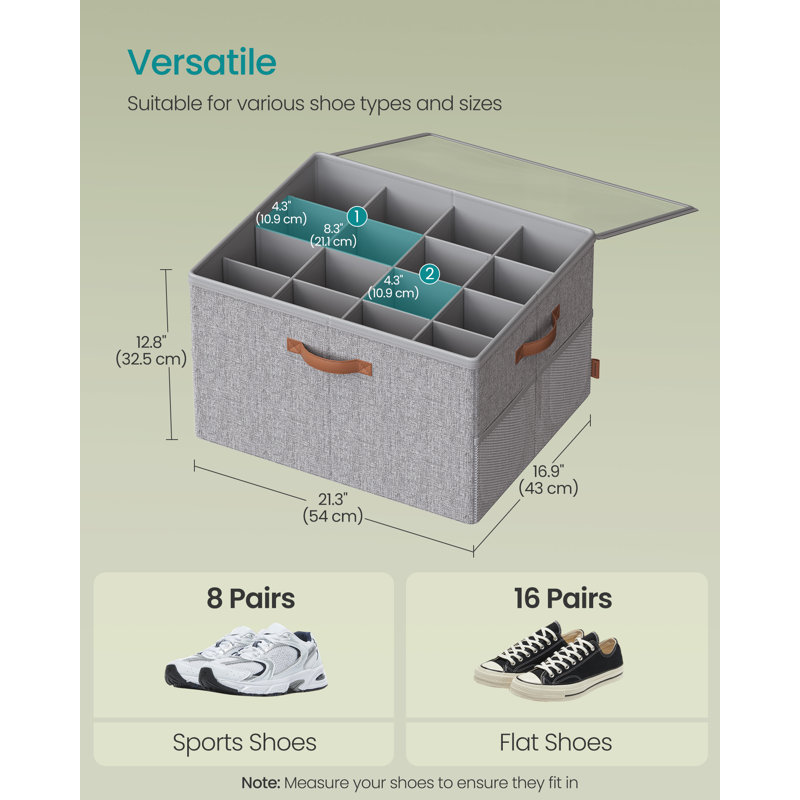 16 Pair Shoe Storage Box
