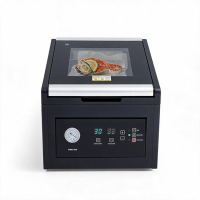 Machine à sceller sous vide commerciale avec barre de soudure de 11,5 po, fonction de marinage, puissance totale de 1200 W, pompe à vide de 380 W, pompe sans huile sèche, fonctionnement à fermeture automatique, comprend 30 sacs à vide et une trousse d'accessoires complète pour la viande, les fruits, les légumes et le rangement sous vide