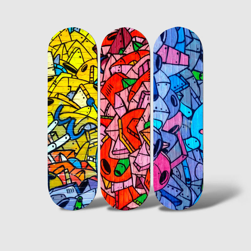 Superbe ensemble de peinture décorative en panneau de fibres à densité moyenne (3 pièces), imprimé UV, 27,6 x 27,6 pouces au total | 100% panneau de fibres à densité moyenne, épaisseur: 0,3 pouce | Parfait pour le salon, la chambre à coucher ou le bureau | Art mural accrocheur
