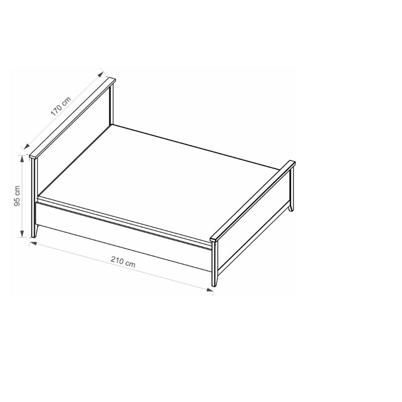 Cruz EU Kingsize - 160 X 200 Cm Bed