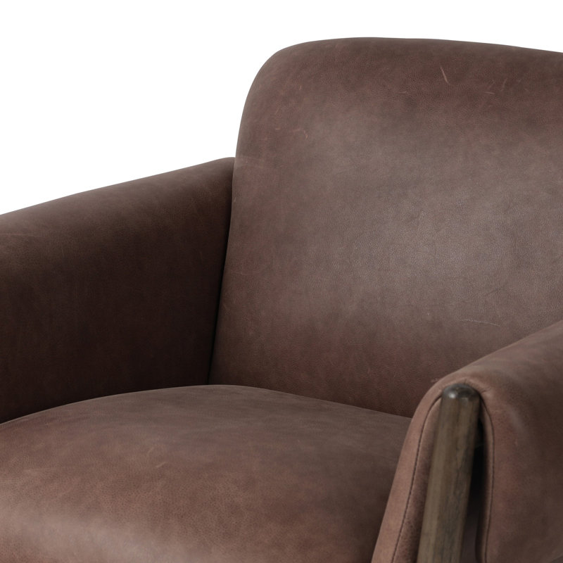 Olia Armchair, Palermo Cigar Top Grain Leather