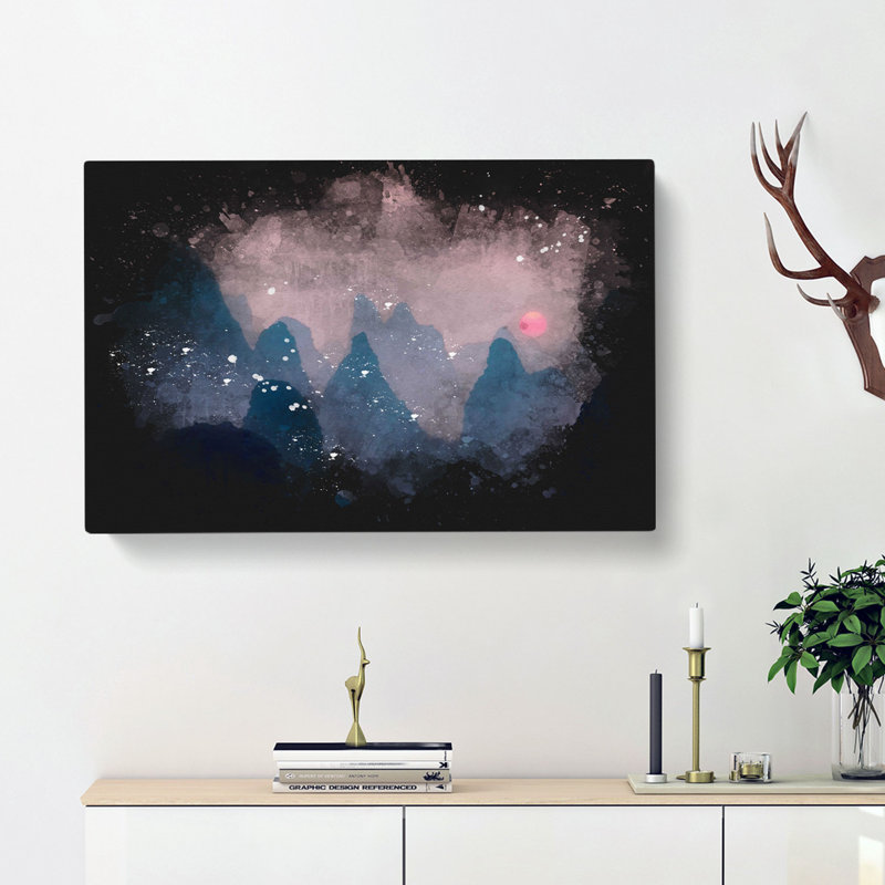 Behind The Mountains In China - Wrapped Canvas, 60cm H x 91cm W x 3cm D