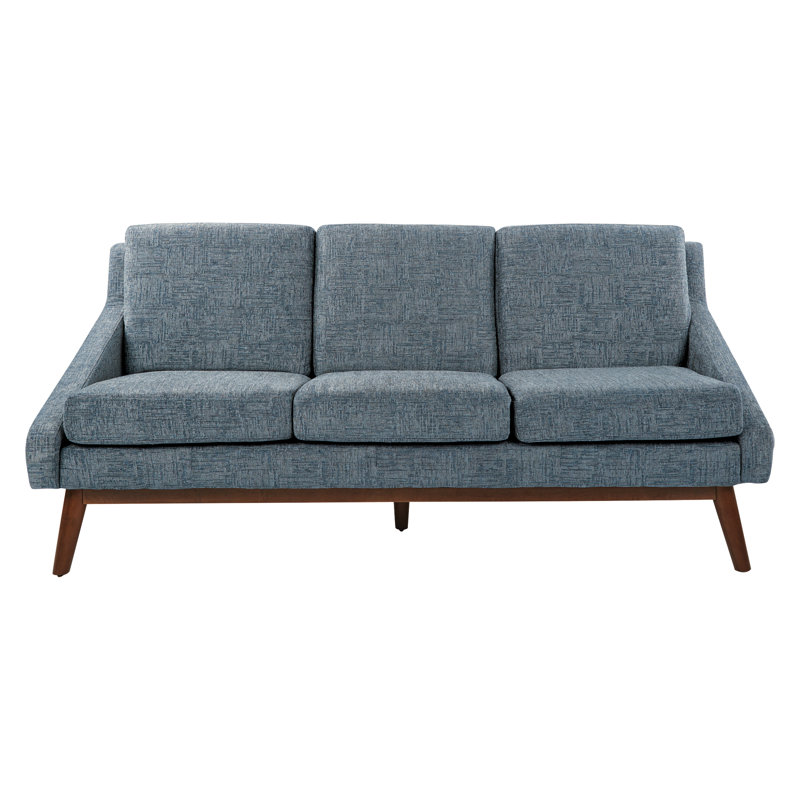 Canapé Mid-Century, Polyester bleu marine