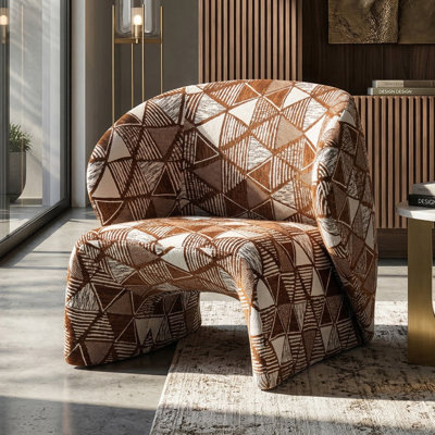 Fauteuil d'appoint rembourré à dossier bas Premier