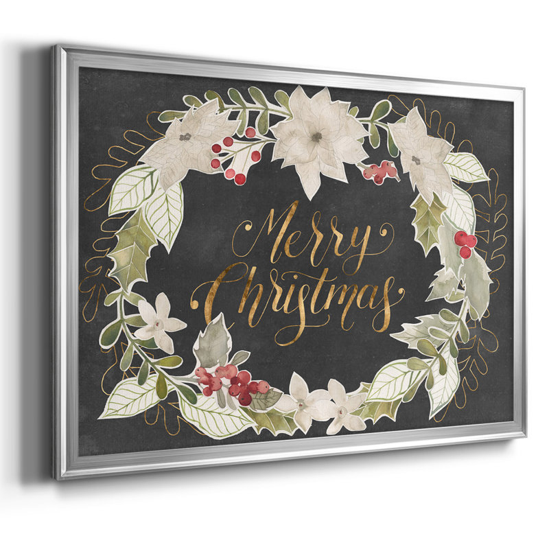 Gilded Christmas Collection A, reproduction d'art sur toile, Argent, H 14 po x l 20 po x P 1,5 po