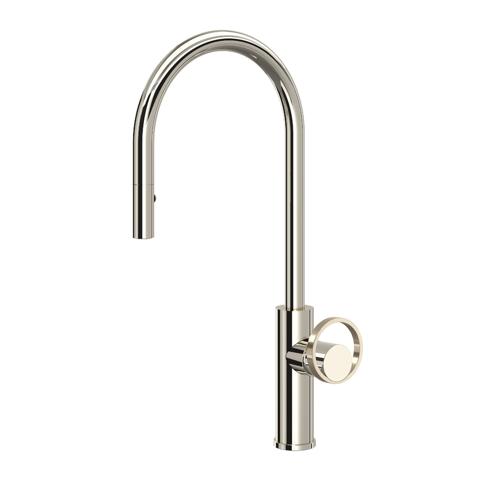 AllModern Linwood Pull Down Kitchen Faucet, Polished Nickel