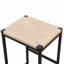 Ensemble de 2 tabourets de bar sans dossier pour comptoir de cuisine en corde de papier tissé pour la maison et la cuisine-155281013