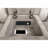 Brazelton Taupe Upholstered Glider Loveseat With Console