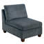 Meuble de salon modulaire chenille gris modulaire 6 pièces ensemble canapé modulaire d'angle 3X coin coin 2X chaises sans accoudoirs et 1 x contreplaqué
